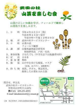 山菜を楽しむ会チラシR4