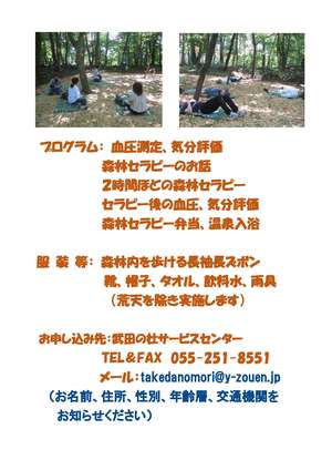 R6（8月）武田の杜で森林セラピー-2