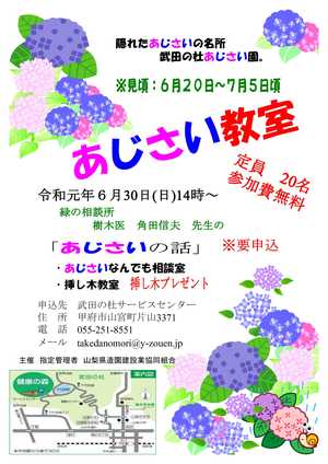 あじさいまつり元年